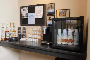 Close up of products offered at practice